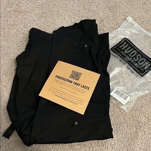 Hudson Black Durable Kitchen and Grill Apron